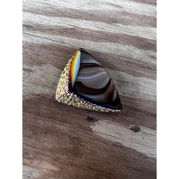 Multi Color Czech 1950's Futuristic Glass Brooch Brusel Style - Picture 6 of 8